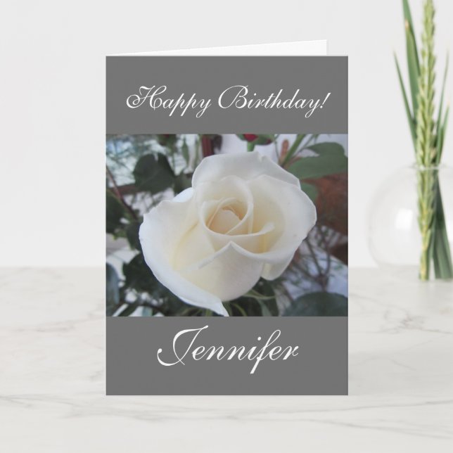 Carte Joyeux anniversaire/nom de la Personnaliser (Devant)