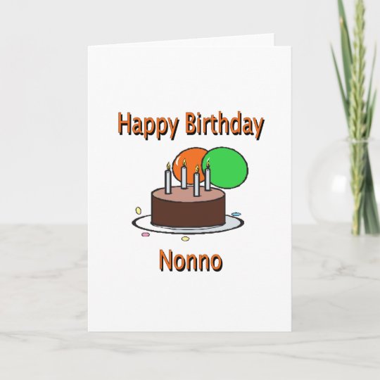Carte Joyeux Anniversaire Nonno Italien Grand Pere Anniv Zazzle Fr