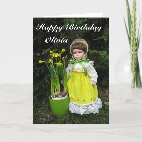 Carte Joyeux anniversaire Olivia  Zazzle fr