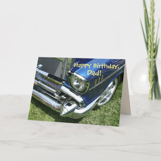 Carte "Joyeux anniversaire, papa" (Devant)