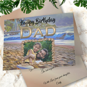 Carte Joyeux anniversaire Papa Beach 786