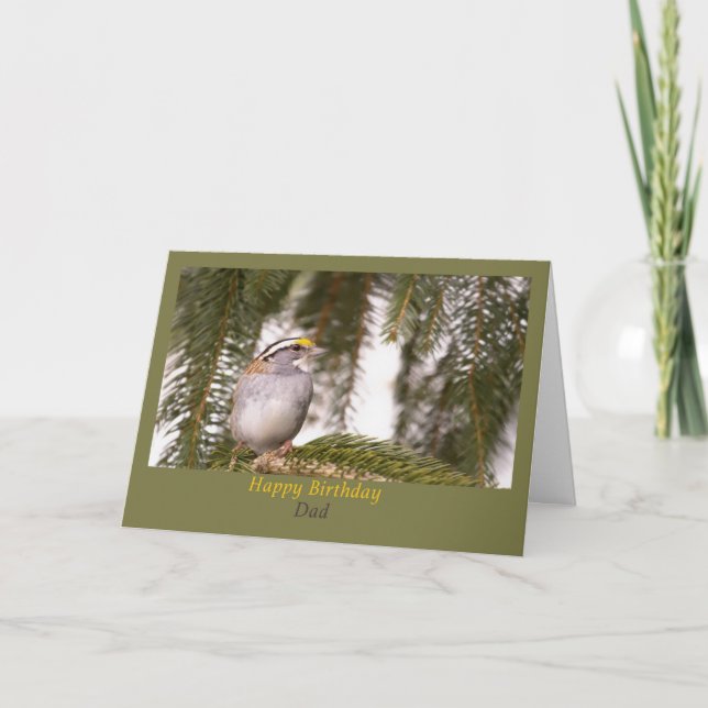 Carte Joyeux Anniversaire Papa Bird In Tree Card (Devant)