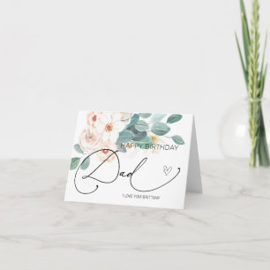 Carte Joyeux anniversaire papa cadeau d'anniversaire pou