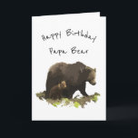 Carte Joyeux anniversaire Papa Ours Papa, Père<br><div class="desc">Is your dad or father the greatest in the world then wish hish in happy birthday with this Papa Bear card</div>