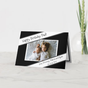 Carte Joyeux anniversaire papa photo personnalisée enfan