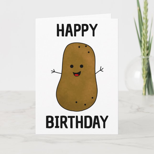 Carte Joyeux Anniversaire Patate (Devant)