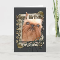 Joyeux anniversaire - pattes en pierre - griffon