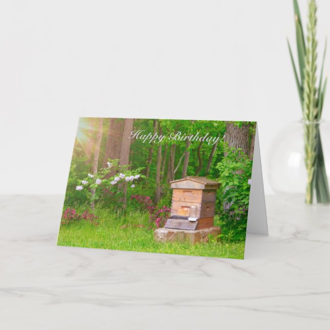 Carte Joyeux Anniversaire Pays Beehive (Devant)