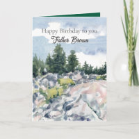 Joyeux Anniversaire Paysage Forestier Montagneux P