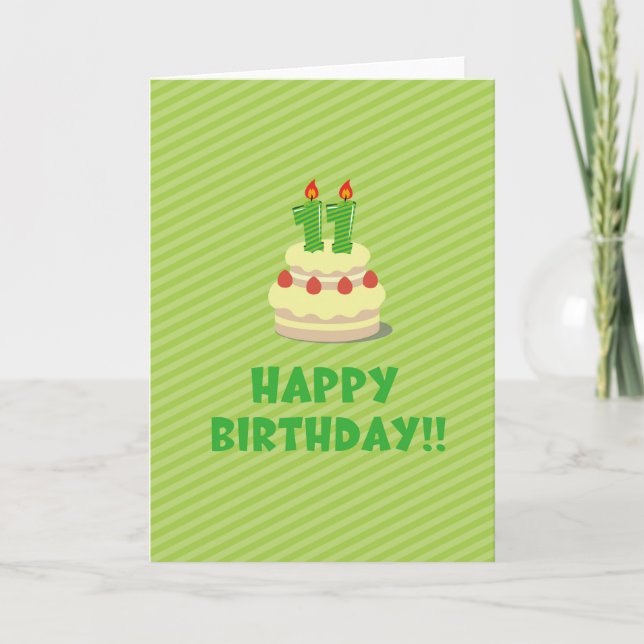 Carte Joyeux anniversaire ! ! (pendant 11 années) (Devant)