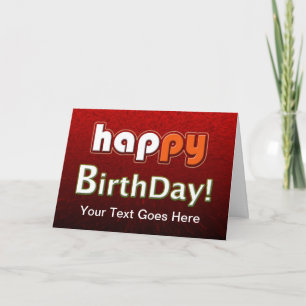 Carte Joyeux anniversaire personnalisable
