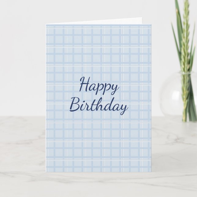 Carte Joyeux anniversaire personnalisable | Minimaliste  (Devant)