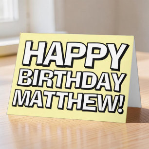 Carte Joyeux Anniversaire Personnalisé Nom Vœu d'Anniver