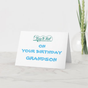 CARTE *JOYEUX ANNIVERSAIRE PETIT-FILS ET PÊCHEUR PRÉFÉRÉ