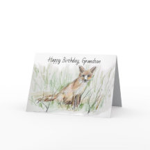 Joyeux Anniversaire Petit-Fils Renard Gris du Dése
