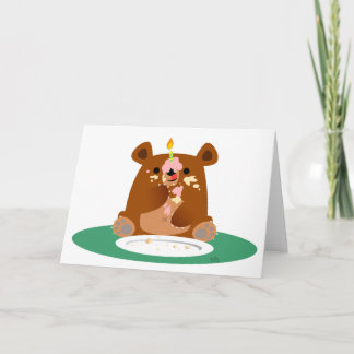 Carte Joyeux anniversaire, petit ours ! !