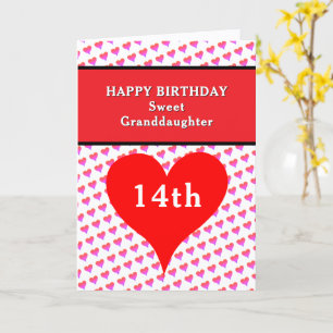 Carte Joyeux Anniversaire Petite-Fille Cœurs de Tout Âge