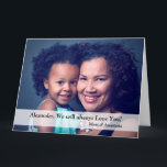 Carte Joyeux Anniversaire Photo Famille Maman Grande Per<br><div class="desc">Joyeux Anniversaire Photo Famille Maman Grande carte personnalisée La carte est une carte que vous pouvez donner à la personne spéciale dans votre vie. Laissez ou remplacez la photo par la vôtre sur la couverture et les informations. Profite.</div>