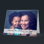 Carte Joyeux Anniversaire Photo Famille Maman Grande Per<br><div class="desc">Joyeux Anniversaire Photo Famille Maman Grande carte personnalisée La carte est une carte que vous pouvez donner à la personne spéciale dans votre vie. Laissez ou remplacez la photo par la vôtre sur la couverture et les informations. Profite.</div>