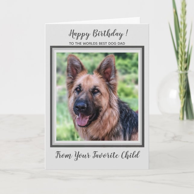 Carte Joyeux Anniversaire - Photo pour animaux - Worlds  (Devant)