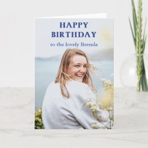 Carte Joyeux Anniversaire, photo remplissant le de