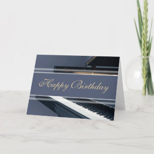 Carte Joyeux anniversaire - Piano
