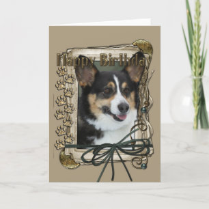 Carte Joyeux Anniversaire - Pierres de pierre - Corgi