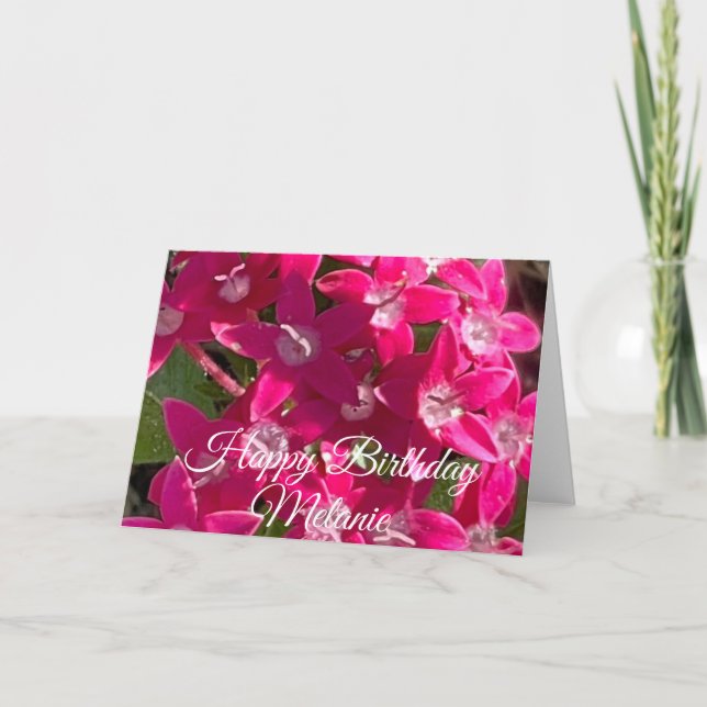Carte Joyeux Anniversaire Pink Pixies (Devant)