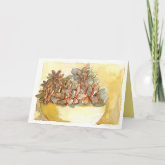 Carte Joyeux anniversaire Plante ami Succulent soleil lu