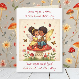 Carte Joyeux Anniversaire Poème de Fée Vintage Cottage C