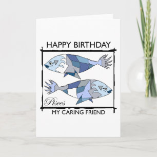 Carte Joyeux anniversaire, Poissons !