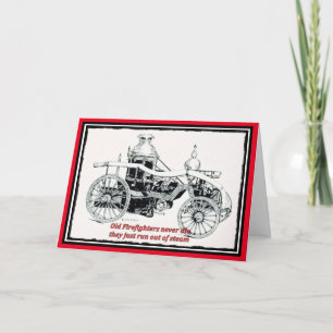 Carte Joyeux anniversaire, pompier