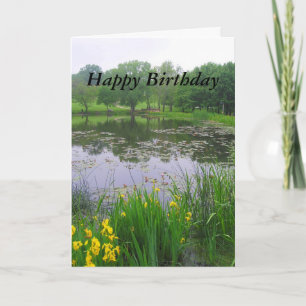 Carte Joyeux anniversaire, Potter Lake, Kansas, au print