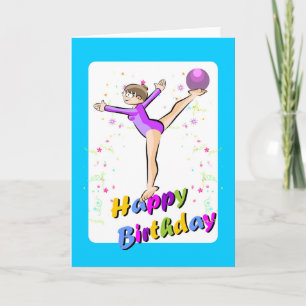 Carte Joyeux anniversaire pour la belle équipe de gymnas