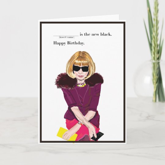 Carte Joyeux Anniversaire Pour La Fashionista Zazzle Fr