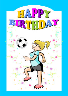 Cartes Footballeur D Anniversaire Zazzle Fr