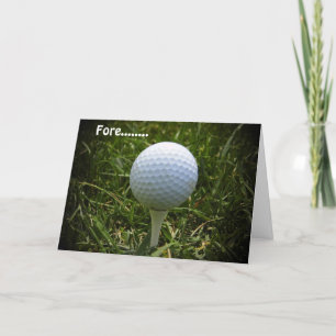 Carte Joyeux Anniversaire Pour Le Golfeur !