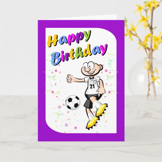 Carte D'anniversaire à Colorier Football Soccer Pour Les Enfants, Carte De Football Imprimable à Colorier, Carte De Football, Téléchargement Immédiat - Canada