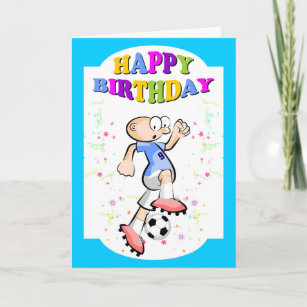 Cartes Footballeur D Anniversaire Zazzle Fr