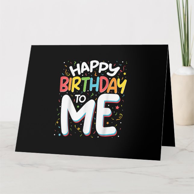Carte Joyeux Anniversaire Pour Moi Drôle Anniversaire Fê (Devant)