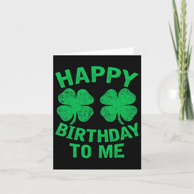 Carte Joyeux anniversaire pour moi Saint Patrick's Day 2 (Devant)