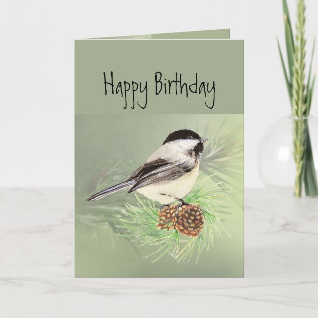 Carte Joyeux anniversaire pour tous les oiseaux de poule (Devant)