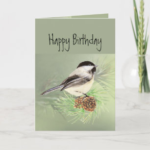 Carte Joyeux anniversaire pour tous les oiseaux de poule