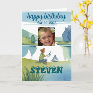 carte JOYEUX ANNIVERSAIRE pour un jeune garçon à c