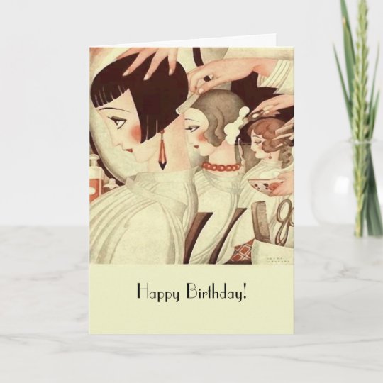 Carte Joyeux Anniversaire Pour Une Liste De Coiffeurs Zazzle Fr