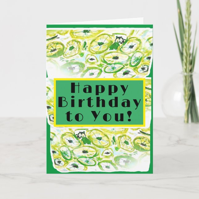 Carte Joyeux anniversaire pour vous (Devant)