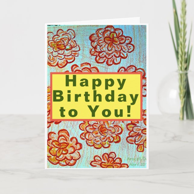 Carte Joyeux anniversaire pour vous (Devant)