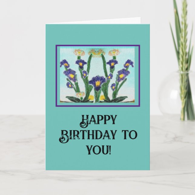 Carte Joyeux anniversaire pour vous ! (Devant)