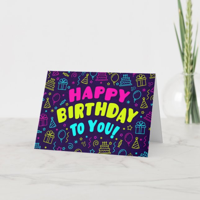 Carte Joyeux Anniversaire Pour Vous (Devant)