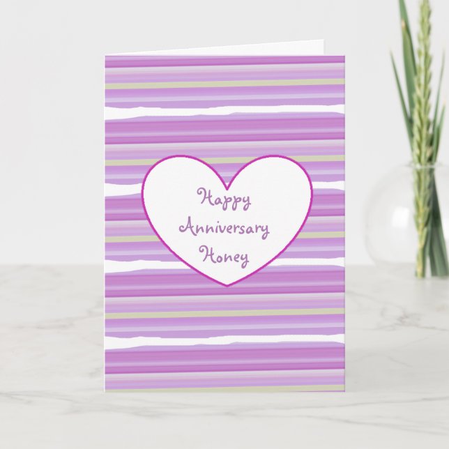 Carte Joyeux Anniversaire Pretty Purple Aquarelle (Devant)